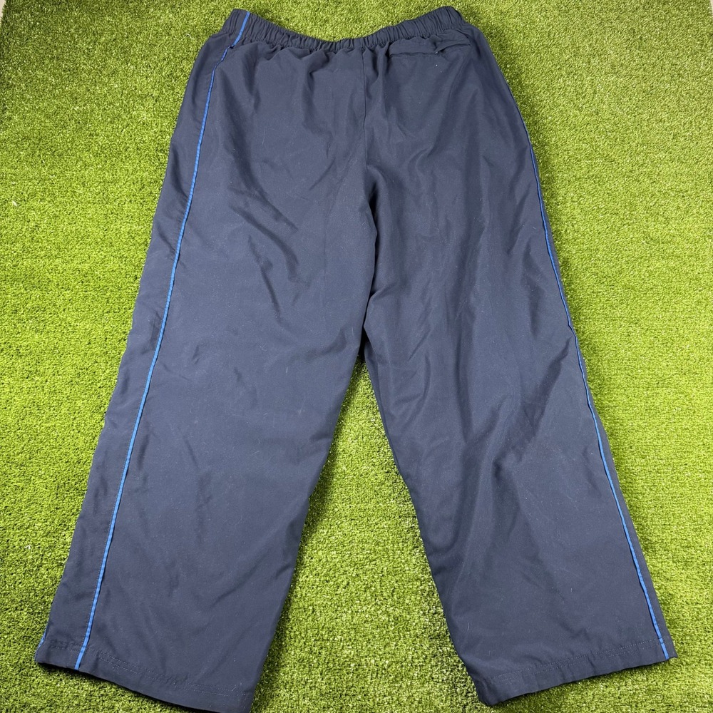 Tek Gear Mens XL Navy Blue Track Pants Mesh Lined Athletic Warm Up Trousers 0613